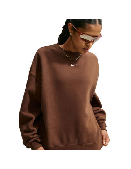 Bluza damska nike studio fleece brązowa im8082 259