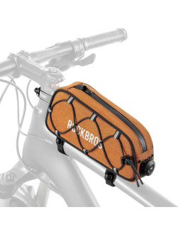 Torba rowerowa rockbros tl004 road to sky 0,7 l na ramę wodoodporna - pomarańczowa