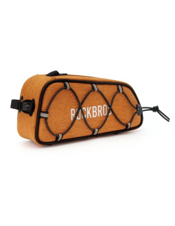 Torba rowerowa rockbros tl004 road to sky 0,7 l na ramę wodoodporna - pomarańczowa 2