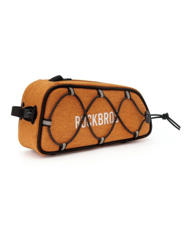 Torba rowerowa rockbros tl004 road to sky 0,7 l na ramę wodoodporna - pomarańczowa