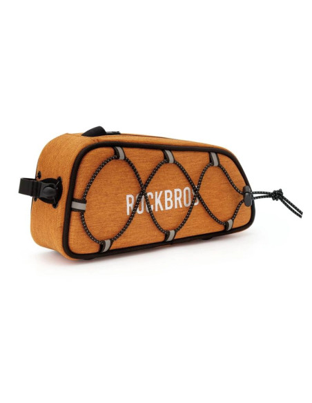 Torba rowerowa rockbros tl004 road to sky 0,7 l na ramę wodoodporna - pomarańczowa