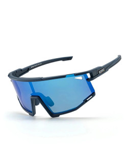 Okulary rowerowe rockbros sp258 road to sky polaryzacyjne niebieskie soczewki - granatowe