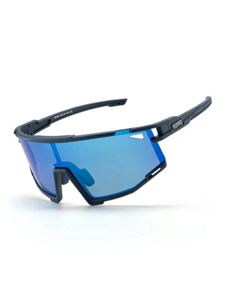 Okulary rowerowe rockbros sp258 road to sky polaryzacyjne niebieskie soczewki - granatowe