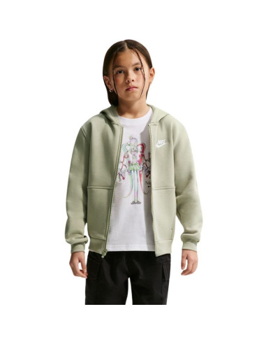 Bluza dla dzieci nike sportswear club fleece jasnozielona fd3004 304   xl