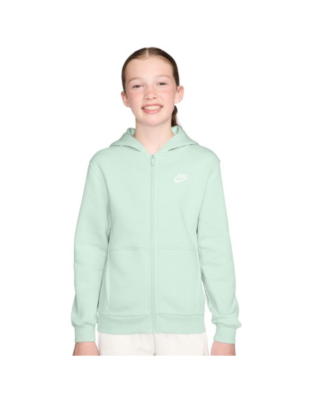 Bluza dla dzieci nike sportswear club fleece miętowa fd3004 394 xl