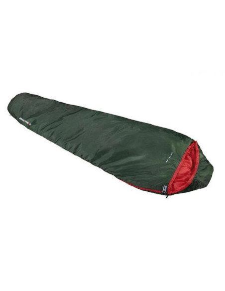 High peak lite pak 1200 śpiwór typu mumia poliester zielony, czerwony