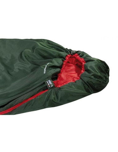 High peak lite pak 1200 śpiwór typu mumia poliester zielony, czerwony