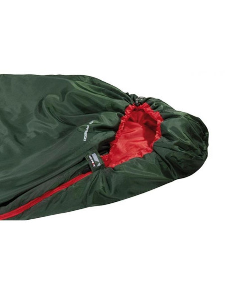 High peak lite pak 1200 śpiwór typu mumia poliester zielony, czerwony