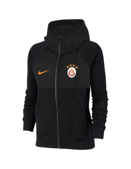 Bluza dla dzieci nike sportswear full-zip hoodie czarna da1686 010 l