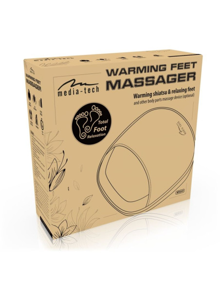 Media-tech masażer do stóp z funkcją grzania warming feet massager mt6541
