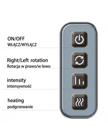 Media-tech masażer do stóp z funkcją grzania warming feet massager mt6541