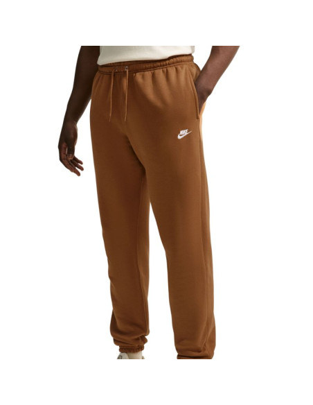 Spodnie męskie nike club brązowe fn3808 270