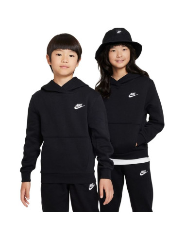 Bluza dla dzieci nike sportswear club fleece czarna fd3000 010 m