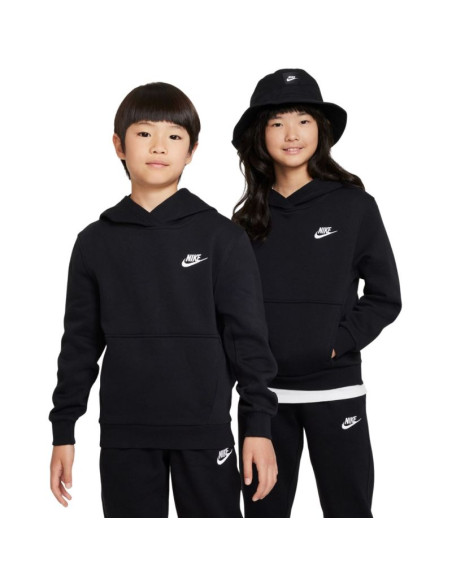 Bluza dla dzieci nike sportswear club fleece czarna fd3000 010 m