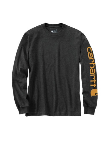 Koszulka z długim rękawem carhartt sleeve logo t-shirt l/s - carbon heather rozmiar: s