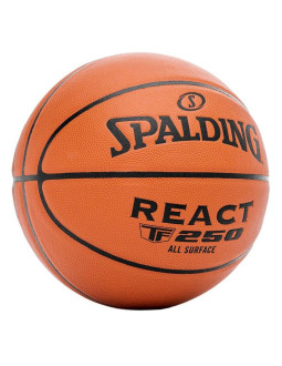 Piłka koszykowa spalding react tf-250 rozm. 7 brązowa 76801z 2