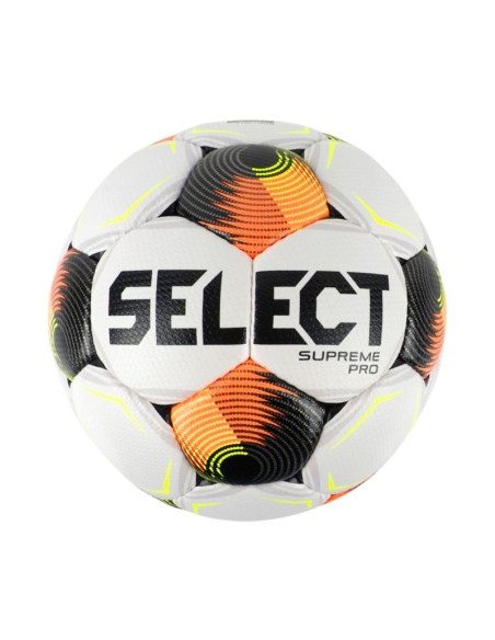 Piłka nożna select supreme pro fifa basic biało-czarno-pomarańczowa 1001356/111148