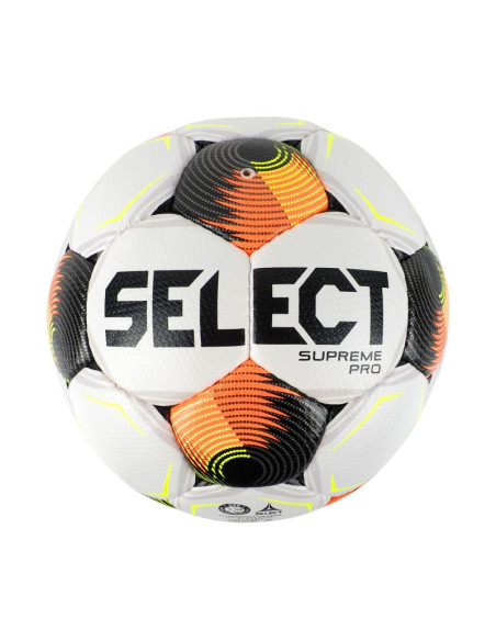 Piłka nożna select supreme pro fifa basic biało-czarno-pomarańczowa 1001356/111148