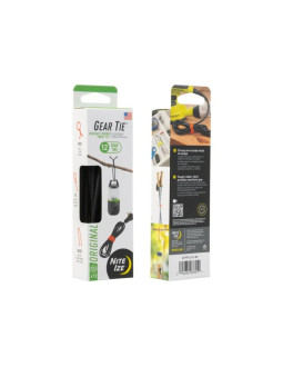 Troki nite ize gear tie 12 pro - 12 pack - czarne