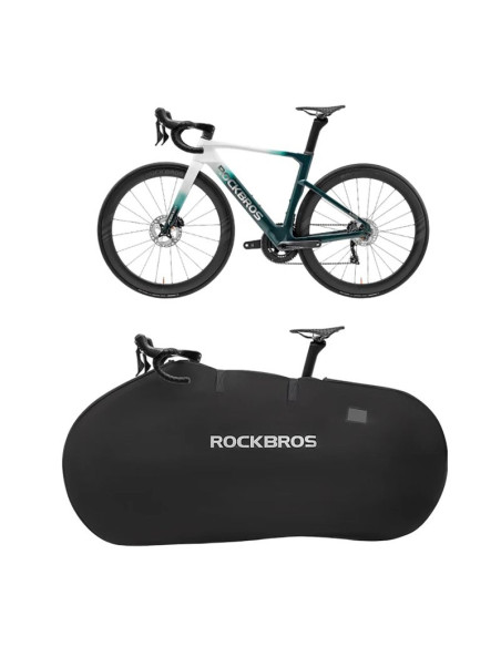 Pokrowiec elastyczny rockbros d002 torba transportowa na rowery szosowe i górskie 26" - czarny