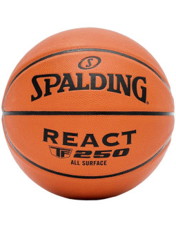 Piłka koszykowa spalding react tf-250 rozm. 5 brązowa 76803z 5