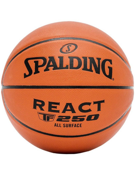 Piłka koszykowa spalding react tf-250 rozm. 5 brązowa 76803z 5