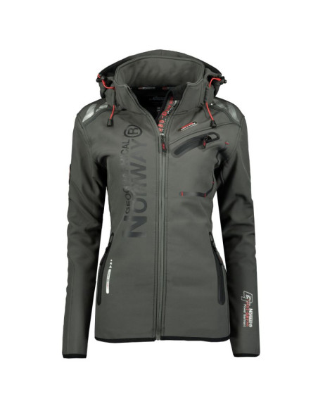 Kurtka softshell damska geographical norway reine grey/black lady 007  (wu6099f/gn grey/black)