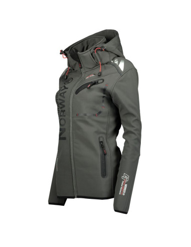 Kurtka softshell damska geographical norway reine grey/black lady 007  (wu6099f/gn grey/black)