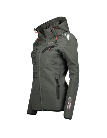 Kurtka softshell damska geographical norway reine grey/black lady 007  (wu6099f/gn grey/black)