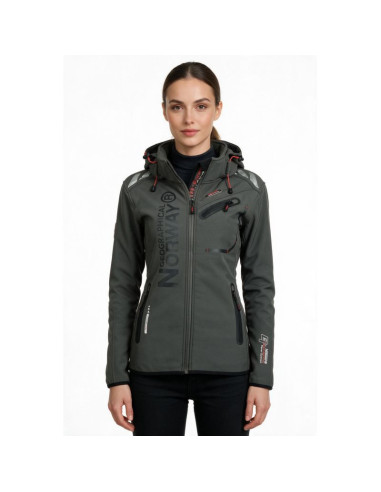 Kurtka softshell damska geographical norway reine grey/black lady 007  (wu6099f/gn grey/black)