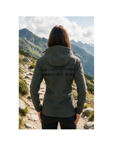 Kurtka softshell damska geographical norway reine grey/black lady 007  (wu6099f/gn grey/black)
