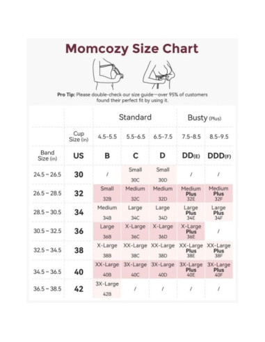 Momcozy yn46 bezszwowy biustonosz do karmienia floral support cielisty s