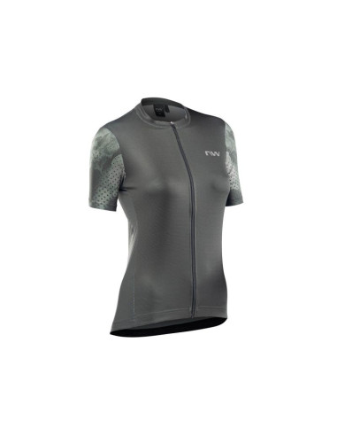 Koszulka rowerowa northwave origin woman jersey short sleeve zielony