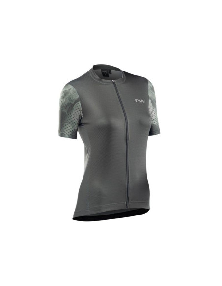 Koszulka rowerowa northwave origin woman jersey short sleeve zielony