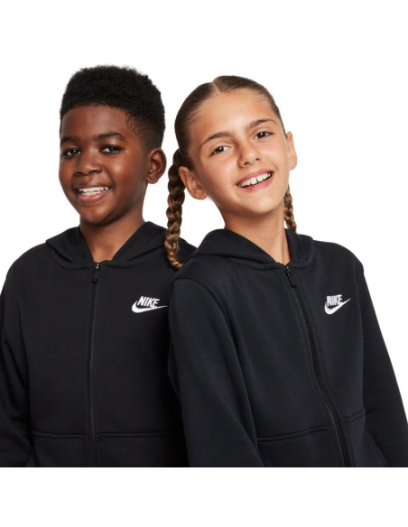 Bluza dla dzieci nike club fleece czarna fd3017 010