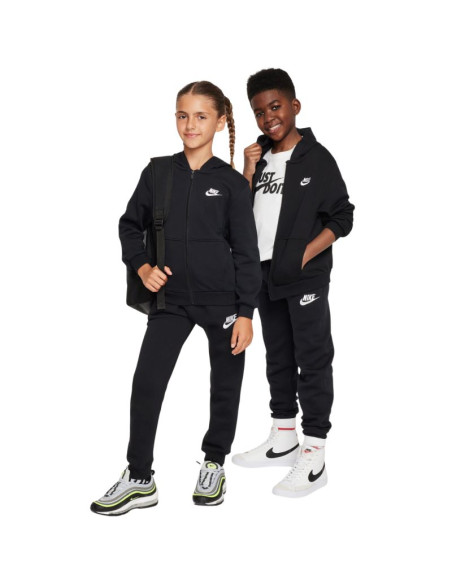 Bluza dla dzieci nike club fleece czarna fd3017 010