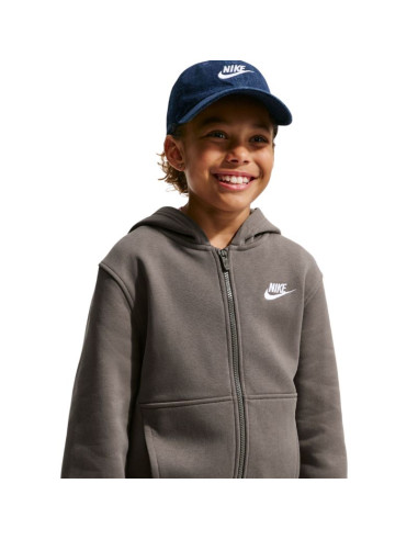 Bluza dla dzieci nike sportswear club fleece szara fd3004 289