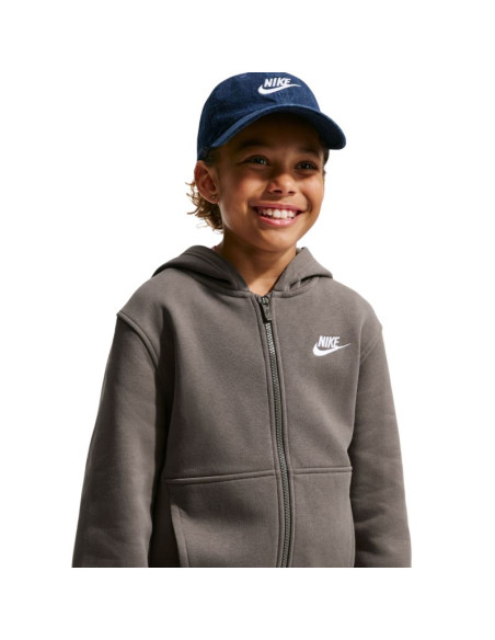 Bluza dla dzieci nike sportswear club fleece szara fd3004 289