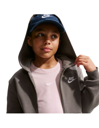 Bluza dla dzieci nike sportswear club fleece szara fd3004 289