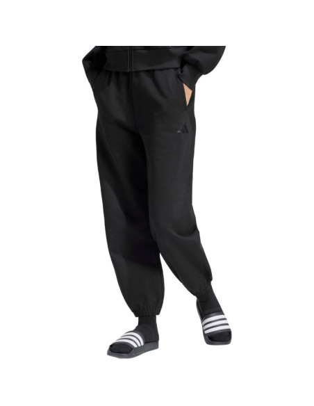 Spodnie damskie adidas kit small logo regular cuffed czarne ku7935