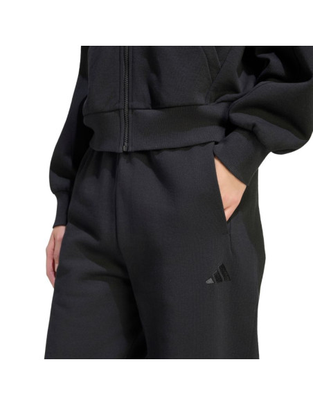 Spodnie damskie adidas kit small logo regular cuffed czarne ku7935