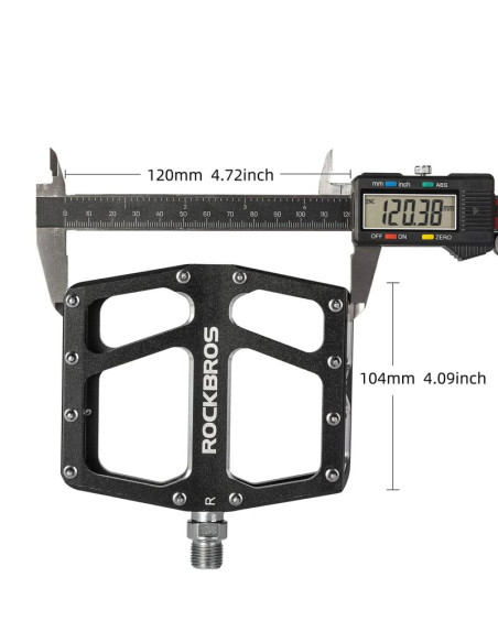 Pedały rowerowe rockbros k399-bk platformowe szerokie - czarne