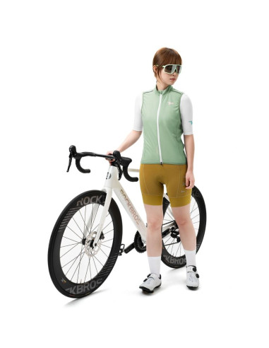 Kamizelka rowerowa damska rockbros mj008 tvi wiatroszczelna s - zielona