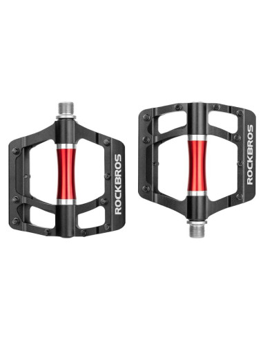 Pedały rowerowe rockbros 2020-12cbk platformowe aluminiowe - czarne