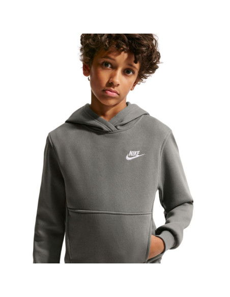 Bluza dla dzieci nike sportswear club fleece szara fd3000 289