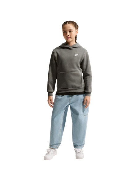 Bluza dla dzieci nike sportswear club fleece szara fd3000 289