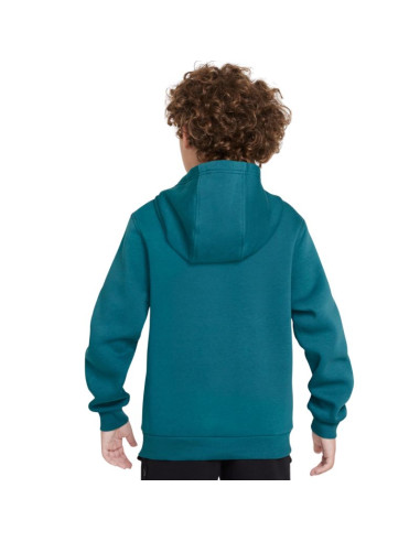 Bluza dla dzieci nike sportswear club fleece zielona fd3000 372