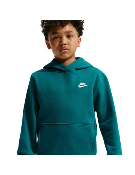 Bluza dla dzieci nike sportswear club fleece zielona fd3000 372