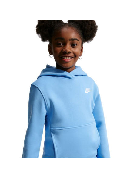 Bluza dla dzieci nike sportswear club fleece jasnoniebieska fd3000 497