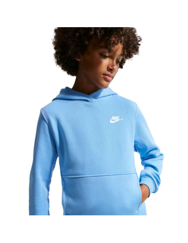 Bluza dla dzieci nike sportswear club fleece jasnoniebieska fd3000 497